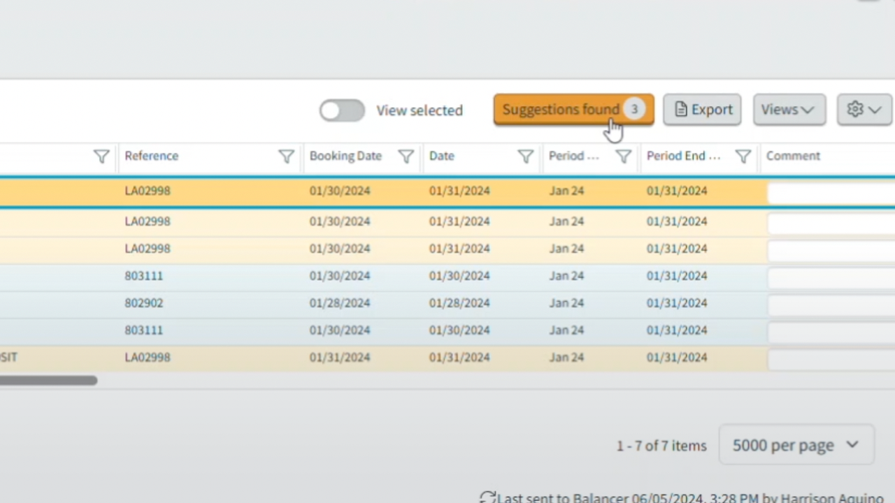 Matching Exception Analysis