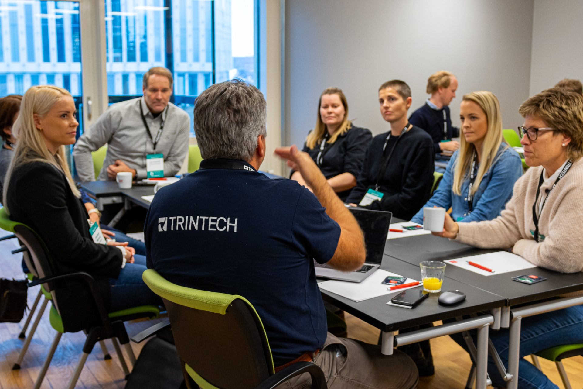 Image of Trintech staff member conducting a workshop