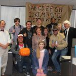 The Marketing department won the decorating contest for their “Stranger Things” display. It featured details like missing posters, blanket forts and more.