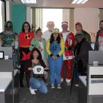 Members of the dataflow and support departments came straight from Hollywood with their movie-themed decorations and costumes.