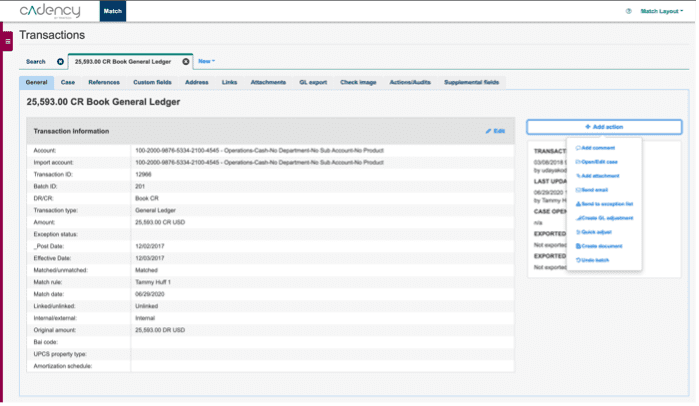 Manage your exception items and account analysis with Cadency