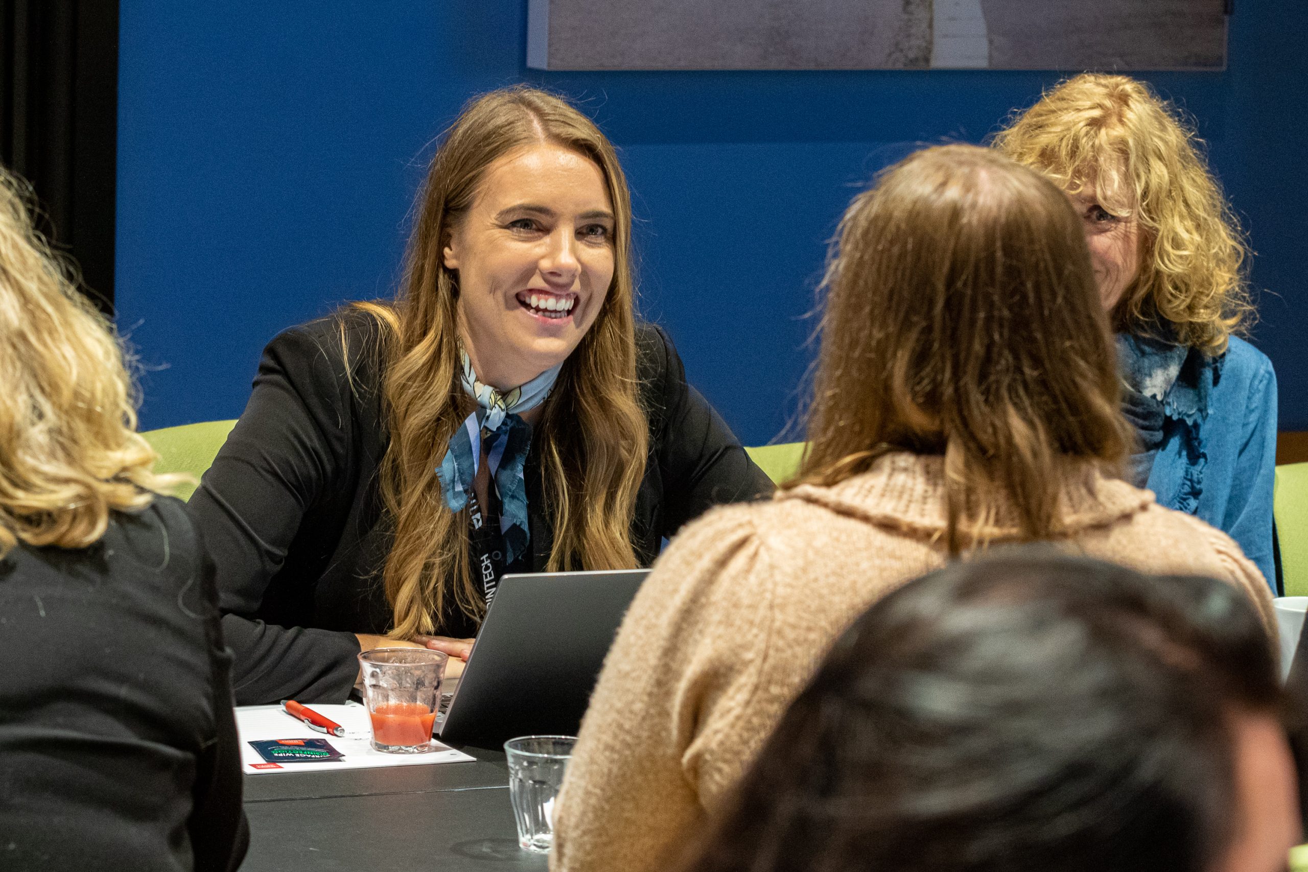 Group discussion at a training event