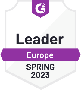 G2 badge Europe leader spring 2023