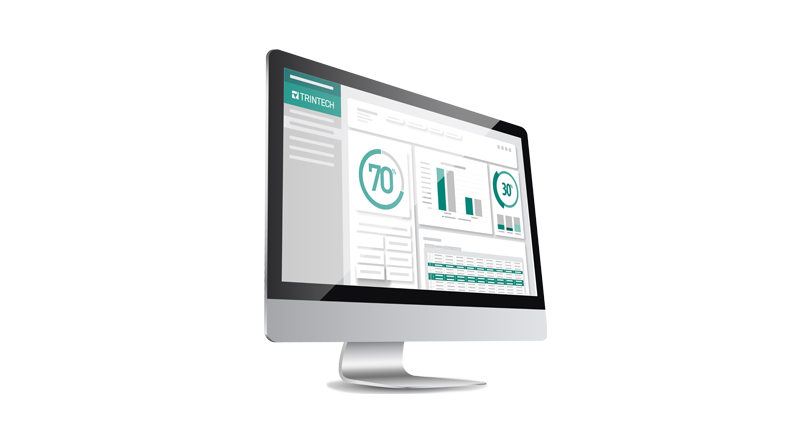 Screenshot of Trintech's software on a computer screen