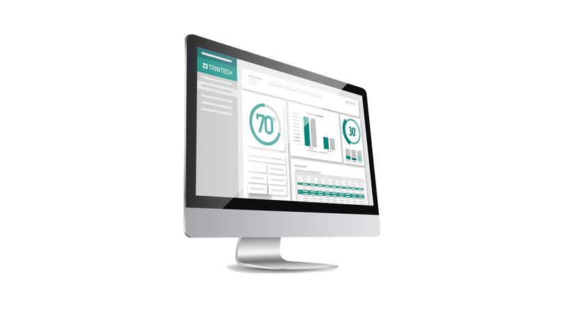 Trintech account reconciliation and financial close software on a computer screen