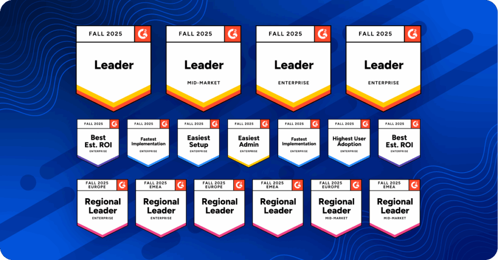 Trintech G2 badges Fall 2025