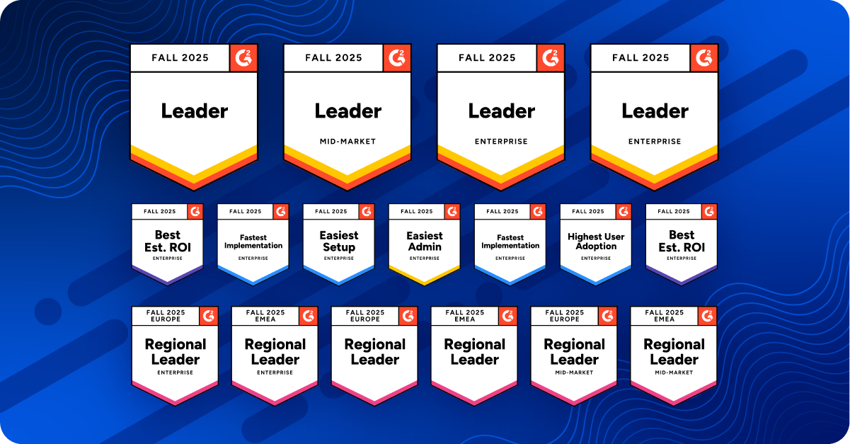 Trintech G2 Fall 2025 badges