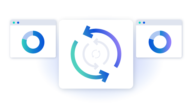 Trintech AI Platform Sync illustration highlighting connected finance workflows