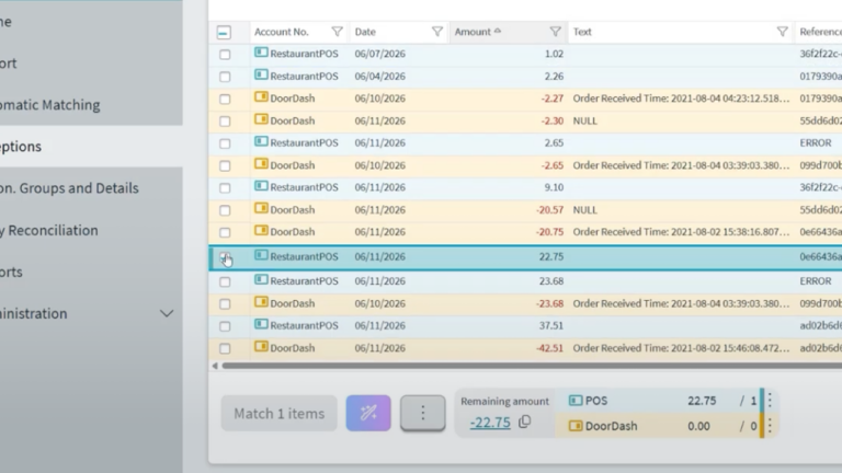 Trintech Use Case: Third-Party Delivery Revenue Reconciliation